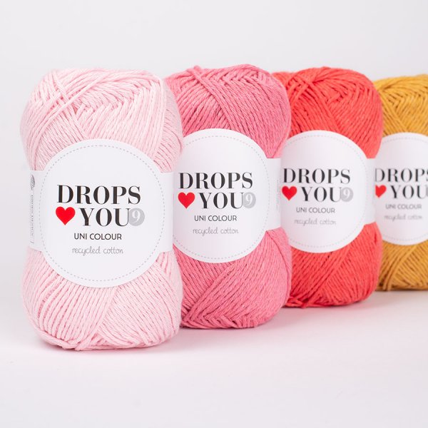 DROPS Loves You 9 resirkulert bomullsgarn - 50 g DROPS Loves You 9 resirkulert bomullsgarn - 50 g