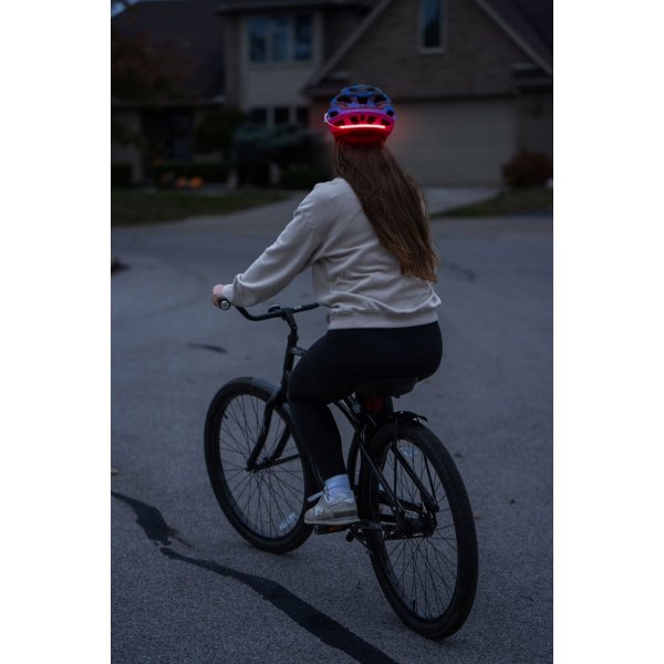 Hjälmlampa LED röd 3 lägen - batteridriven Hjälmlampa LED röd 3 lägen - batteridriven