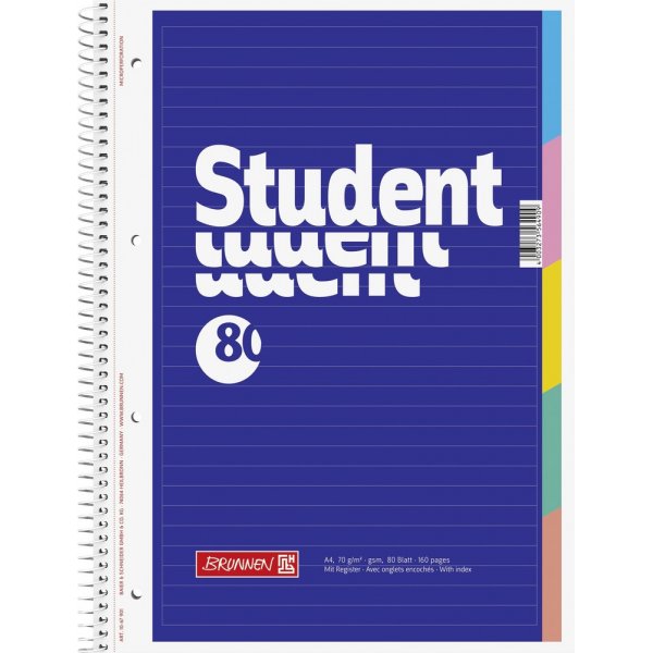 Notesblok - Indeks A4 (80 sider)