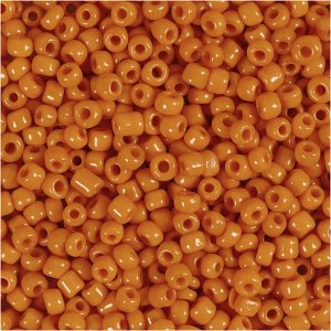 Rocailleperler 3 mm Oransje 25 g Rocailleperler 3 mm Oransje 25 g