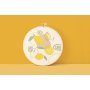 Broderikit citroner med ram 20 cm