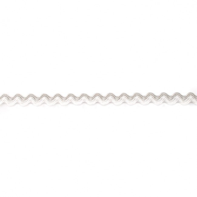 Dekorbånd - Ric Rac Hip-Line 8 mm - Grå - Dekorationsbånd - Øvrige, Bånd & dekorationsbånd, Tekstilbånd & snor