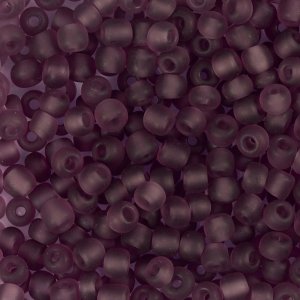 Rocaillepärlor 4 mm matt frozen Ljuslila 25 g Rocaillepärlor 4 mm matt frozen Ljuslila 25 g