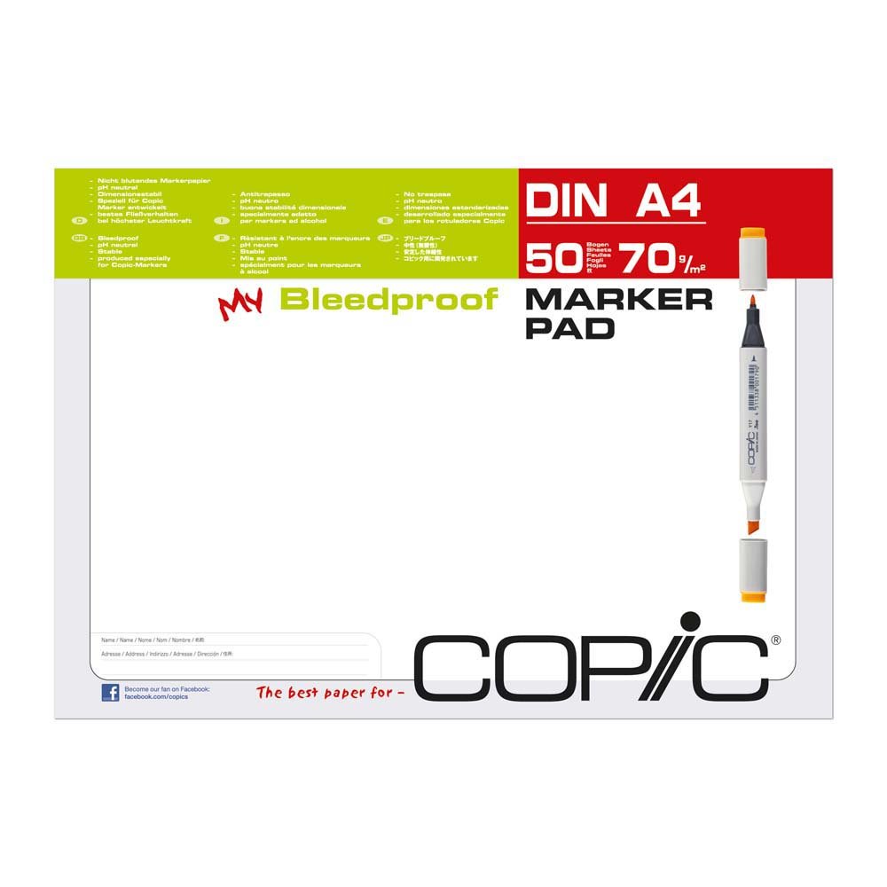 Copic Marker Pad - A4 - Tusch blok, Blok