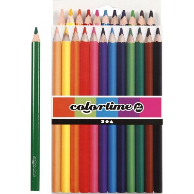 Colortime Fargeblyanter - blandede farger - JUMBO - 12 stk