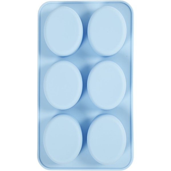 Silikonform 7,7 x 6 x 2,4 cm 6 x 100 ml - Næringsmiddelgodkjent Silikonform 7,7 x 6 x 2,4 cm 6 x 100 ml - Næringsmiddelgodkjent