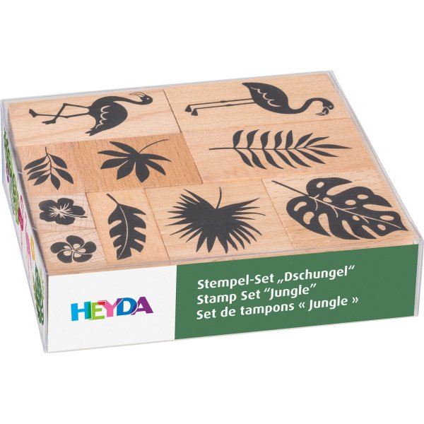 St�mpelset djungel 12 x 3 x 10 cm