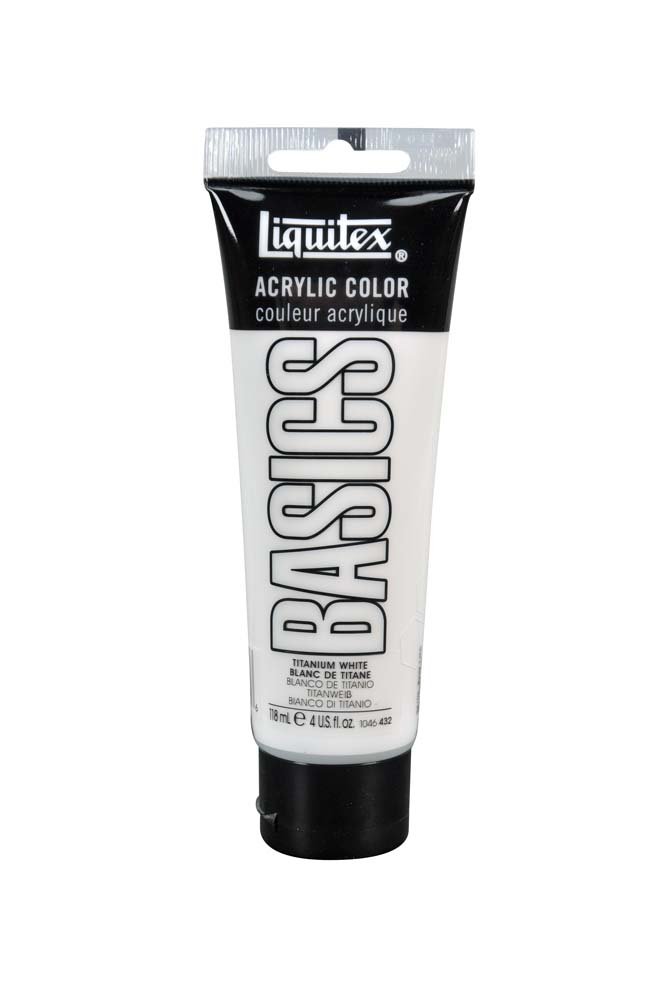 Akrylfärg Liquitex 118 ml - 432 Titanium white - Akrylfärger, Konstnärsfärger