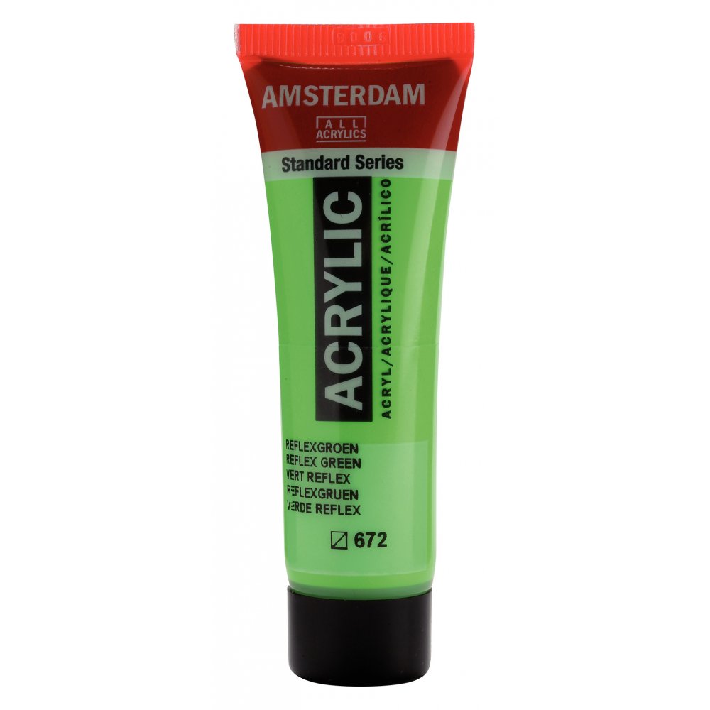 Akrylmaling Amsterdam 20 ml - Reflex Green - Akrylfarver, Kunstnerfarver