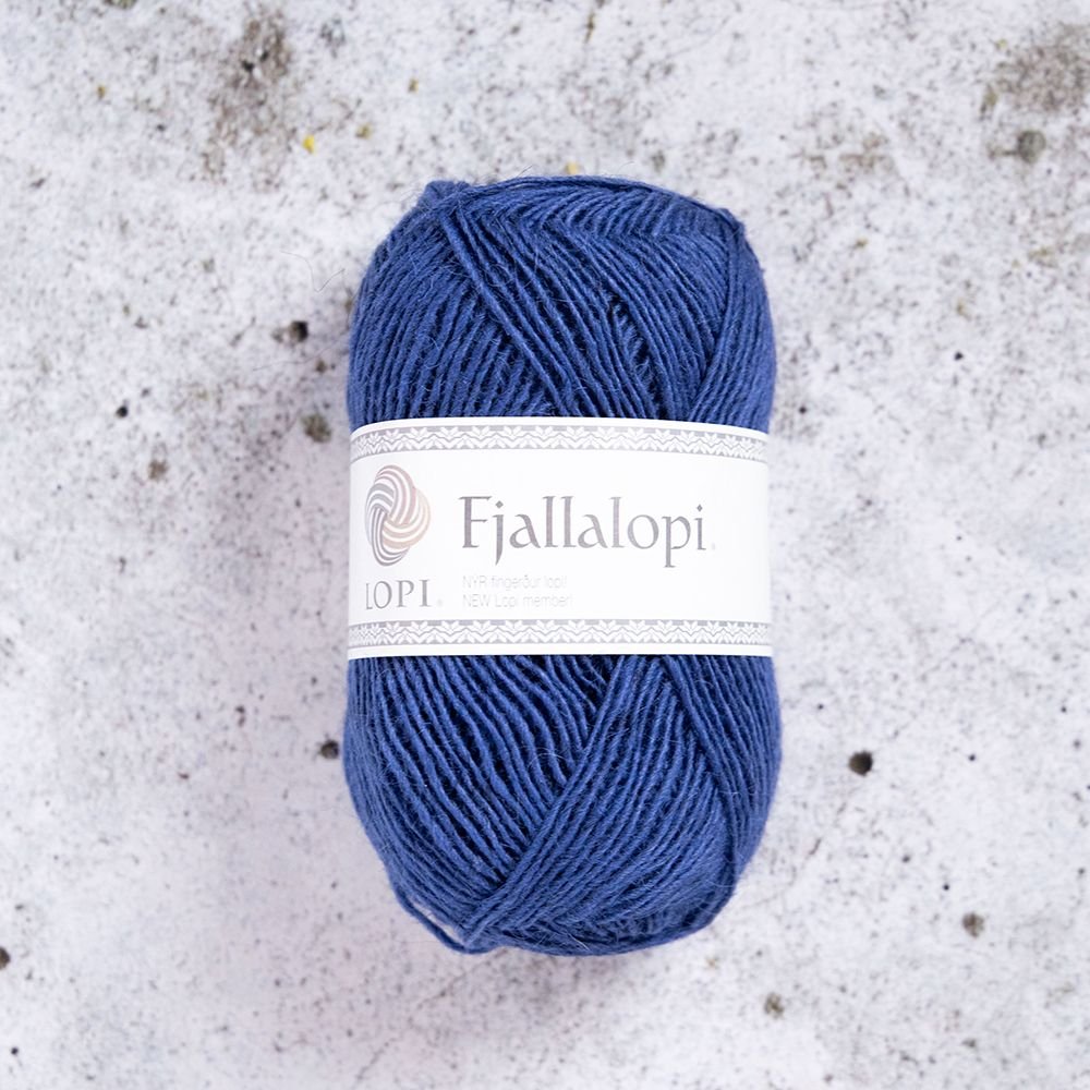 Bjergbrød 50g Bjergblå - Järbo Fjallalopi, Uldgarn, Garn, Strikke, hækle, knytte og væve