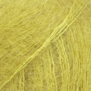 DROPS Kid-Silk Uni Colour garn 25g - Ljus oliv (67)