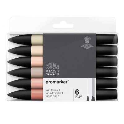 ProMarker W&N - Hudtoner 6 penner