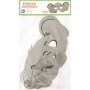 Elefantmaske i filt med strikk Elefantmaske i filt med strikk