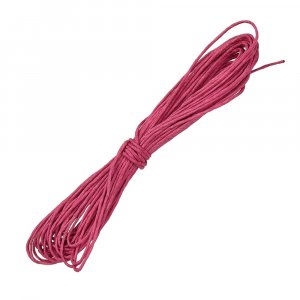 Snöre vaxad bomull ø 1 mm / 6 m - rosa Snöre vaxad bomull ø 1 mm / 6 m - rosa