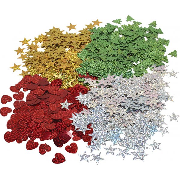 Julpaljetter - 4 x 20 g Julpaljetter - 4 x 20 g