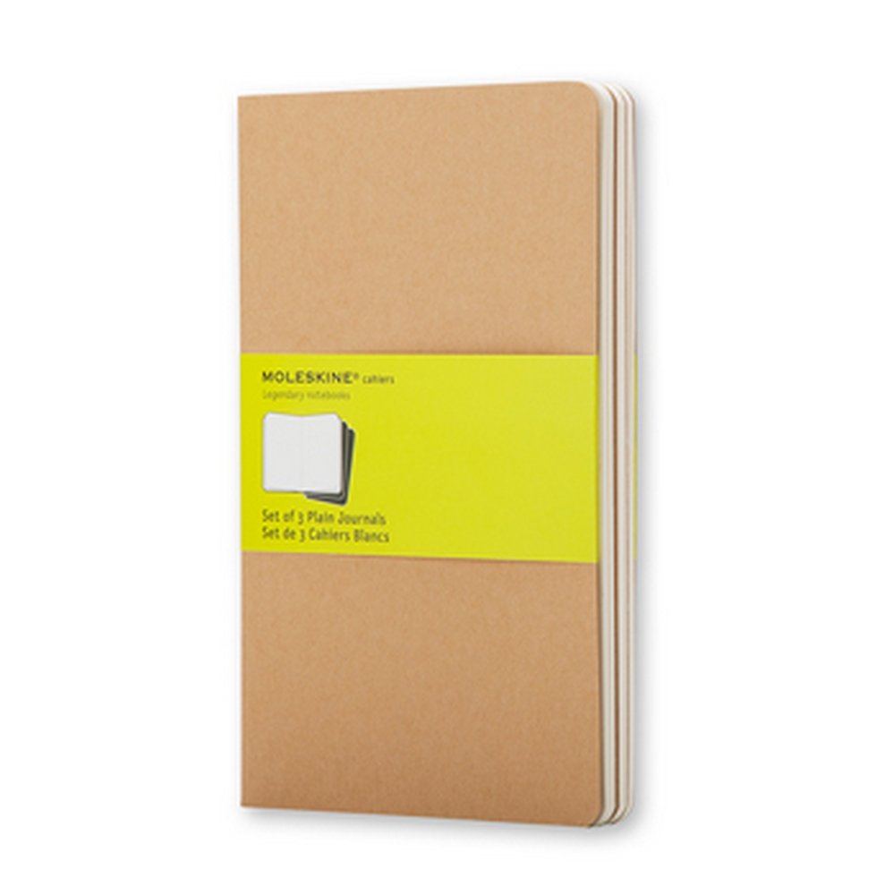 Cahier Journal Large Blank Soft Cover - Kraftbrun - Notesbøger, Kontorartikler