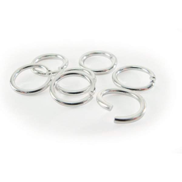 Ringar för smyckestillverkning, silverfärgade, 20-pack Ringar för smyckestillverkning, silverfärgade, 20-pack