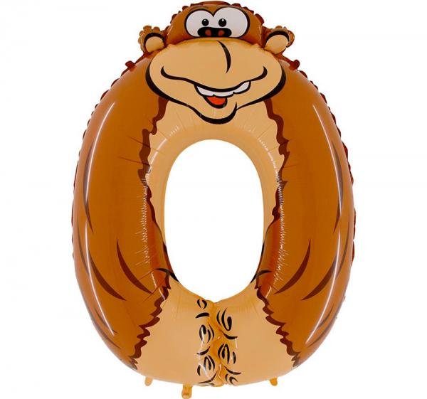 Ballongsiffra - Noll Animaloons 100 cm Ballongsiffra - Noll Animaloons 100 cm