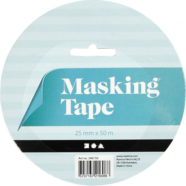 Maskeringstejp - 25 mm - 50 m Maskeringstejp - 25 mm - 50 m