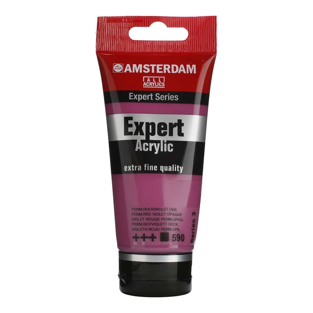 Amsterdam Acrylic Expert - 75 ml-Permanent rød violet uigennemsigtig - Akrylfarver, Kunstnerfarver