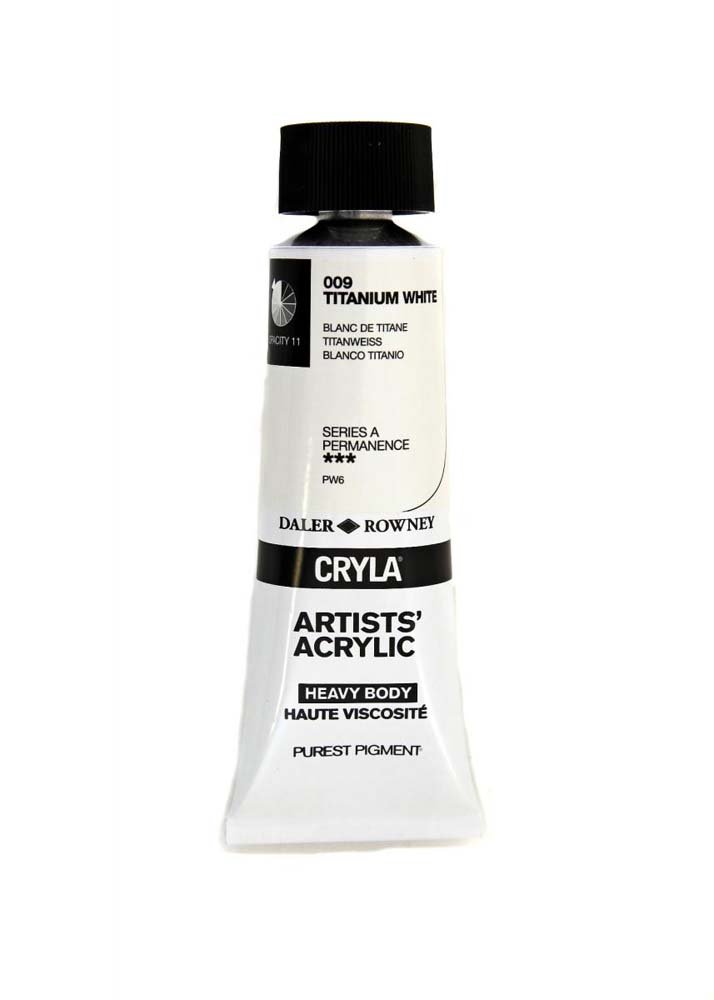 Akrylfärg Cryla 75ml - Titanium White - Akrylfärger, Konstnärsfärger