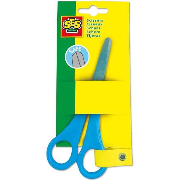 Säkerhetssax högerhänt 15 cm rostfritt stål - SES Creative Säkerhetssax högerhänt 15 cm rostfritt stål - SES Creative