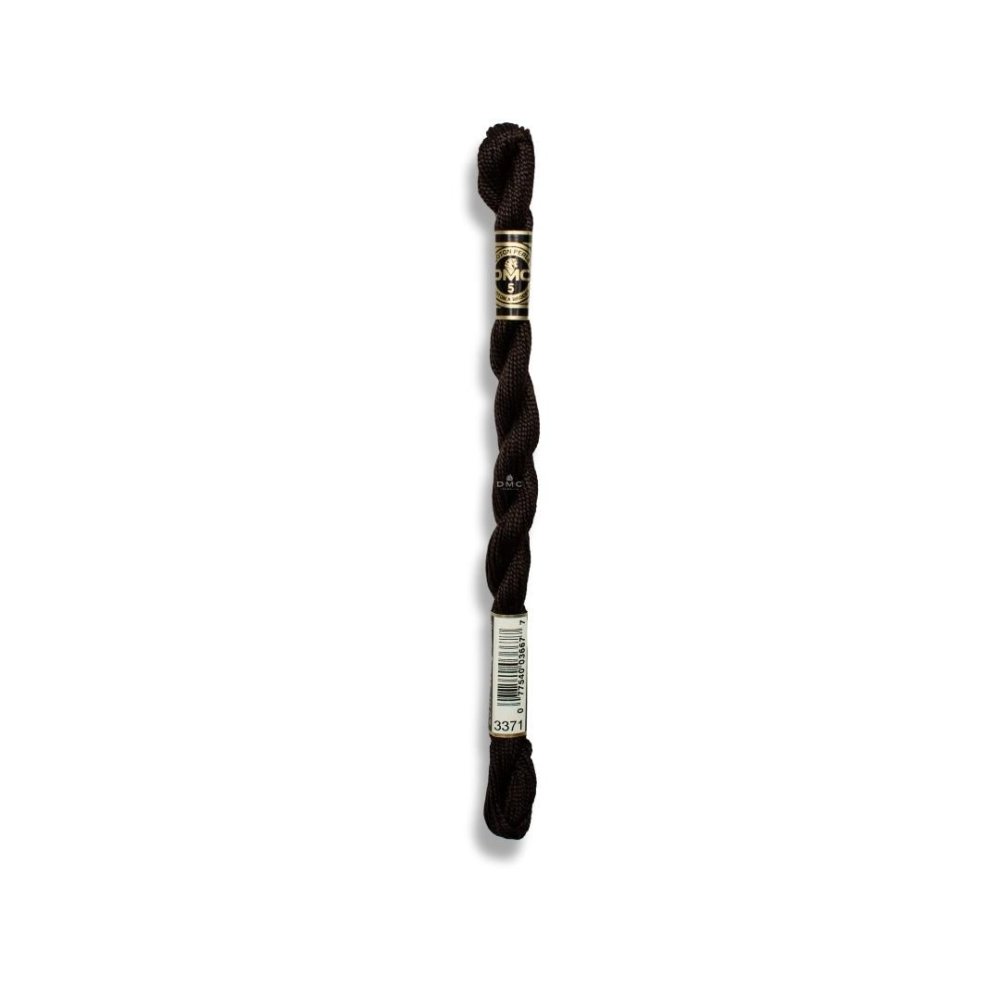 DMC Pearl Cotton Art. 115/5, 3371 Black Brown - Broderigarn, Garn, Sticka & virka