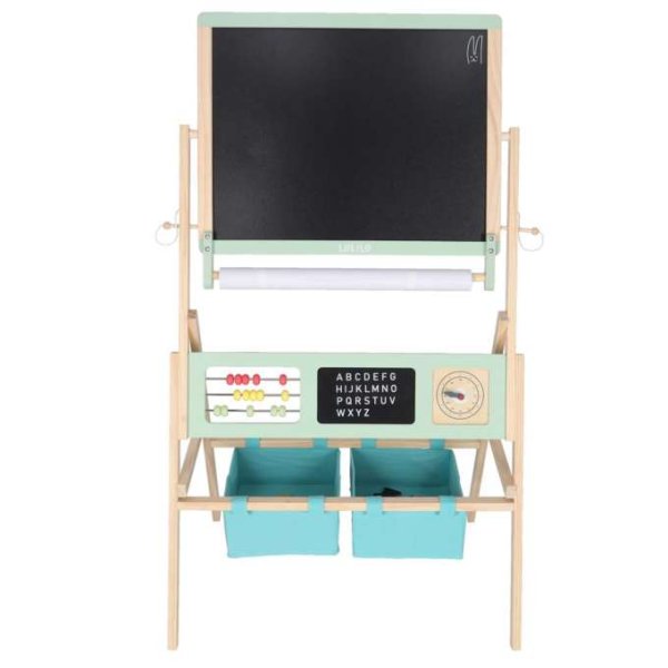 Utbildningstavla LULILO Kredo 3-i-1 med magnetisk whiteboard och griffeltavla 112 x 43 x 62 cm - Tr�