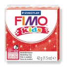 Modellera Fimo Kids 42g - Röd glitter Modellera Fimo Kids 42g - Röd glitter