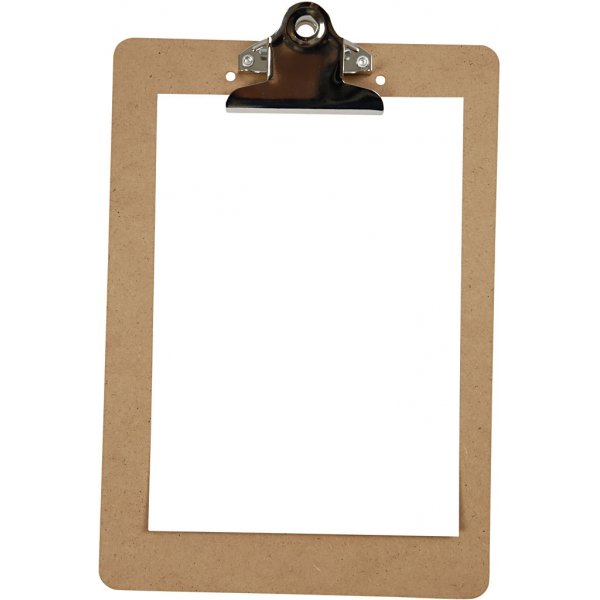 Clipboard/ritunderlag - silver - A5 Clipboard/ritunderlag - silver - A5