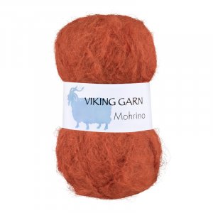 Viking garn Mohrino 50g - Brnd orange (555)