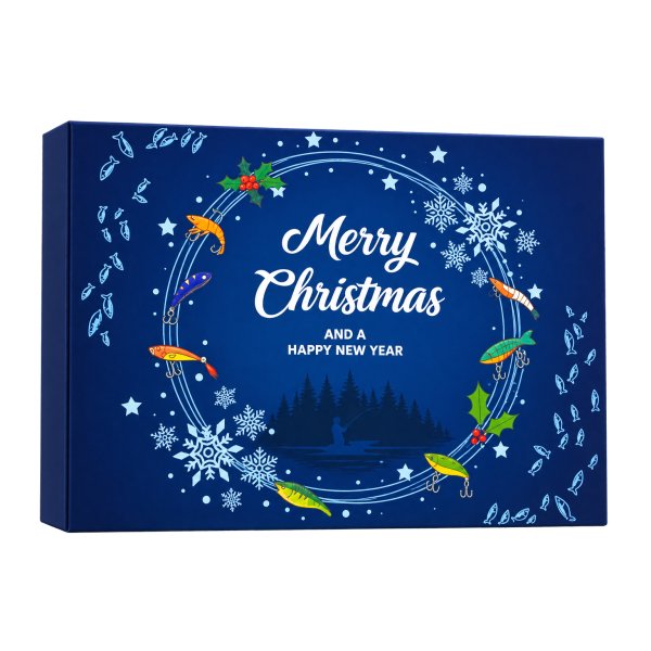 Fiskekalender 2026 - Adventskalender med 24 Fiskedrag & Fiskebeten Fiskekalender 2026 - Adventskalender med 24 Fiskedrag & Fiskebeten