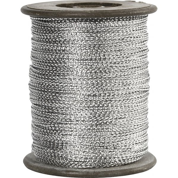 Tråd - 0,5 mm silver - 100 m Tråd - 0,5 mm silver - 100 m
