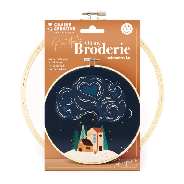 Broderikit nattmotiv �20 cm