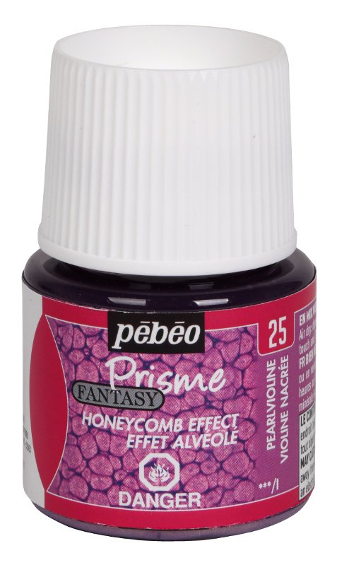 Dekorationsfarve - Pebeo - Perleviolet - Maling med honeycomb effekt, Dekorationsfarve, Effekt- & strukturfarver, Hobbyfarve