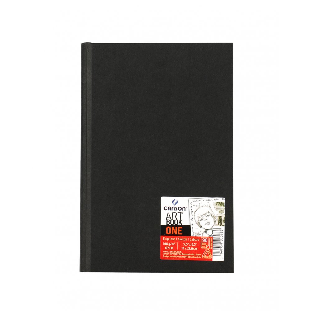 Skissebok Canson ONE 100g - 14 × 21,6 cm (innbundet) - Skisseblokk, Blokk