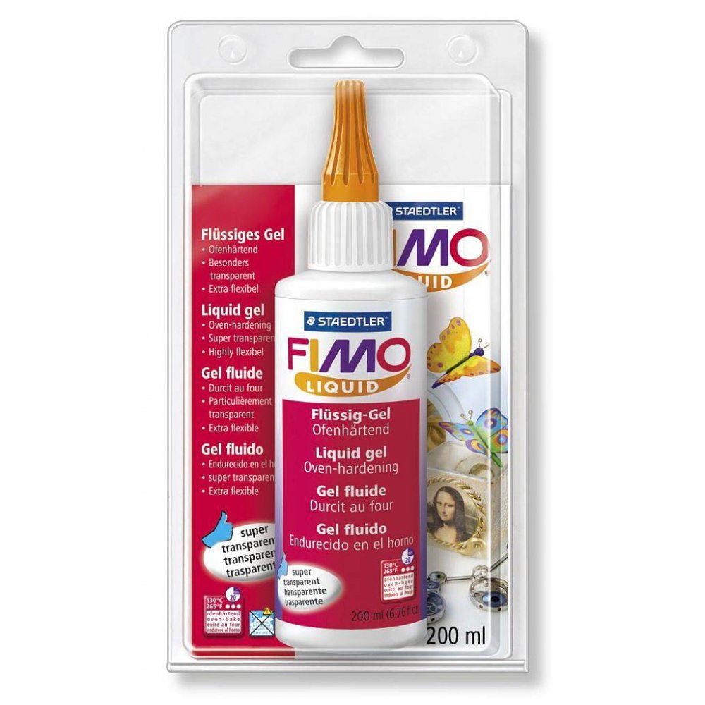 Fimo Liquid 200 ml - Transparent - Fimolera, Modellera, Pyssel för barn, Hobbymaterial, Pyssla