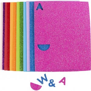 Dekorgummi Soft Foam Ark 14x25 cm 2 mm Mixade F�rger 12 st