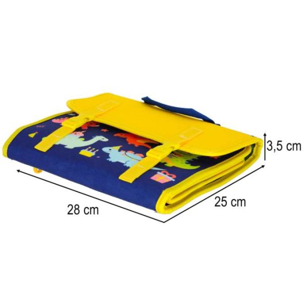 Sensorisk aktivitetstavle Dinosaurer 28 x 25 cm Blå - Rygsæktaske Sensorisk aktivitetstavle Dinosaurer 28 x 25 cm Blå - Rygsæktaske