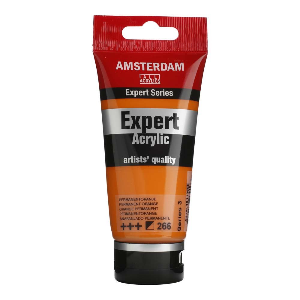 Amsterdam Acrylic Expert - 75 ml Permanent Orange - Akrylfarver, Kunstnerfarver