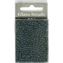 Rocaillep�rlor matt frozen 3 mm M�rkgr� 25 g