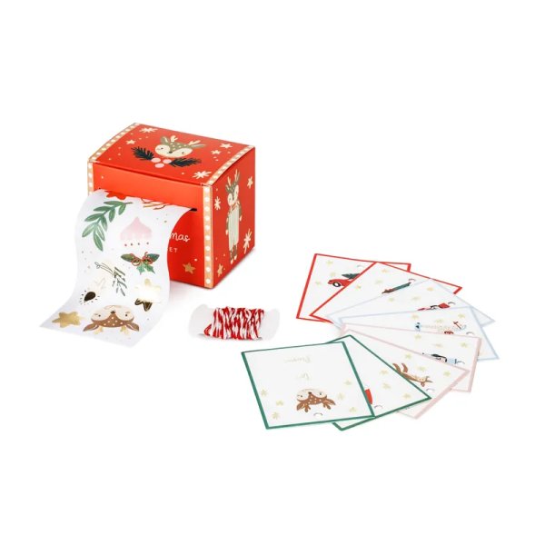 Ministickers Merry Christmas mix - 52 stickers och 16 etiketter Ministickers Merry Christmas mix - 52 stickers och 16 etiketter
