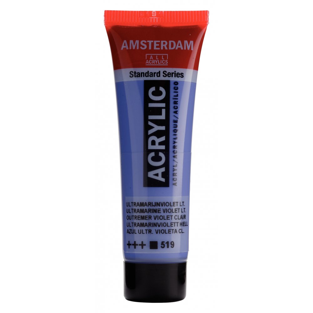 Akrylmaling Amsterdam 20 ml - U.Mar Viol.Lt - Akrylfarver, Kunstnerfarver