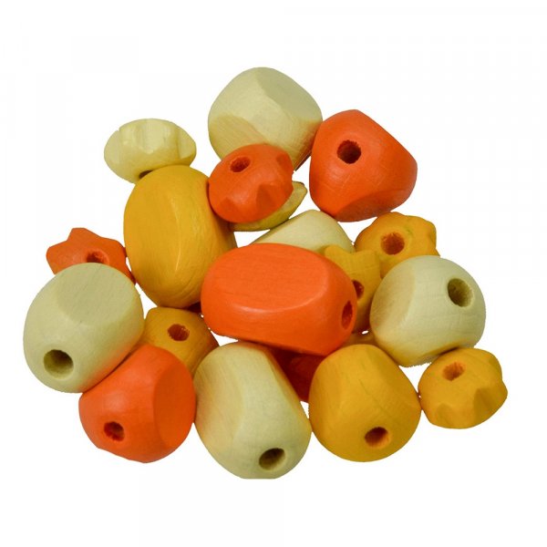 Treperler - gul blanding 30 stk. farge-form blanding