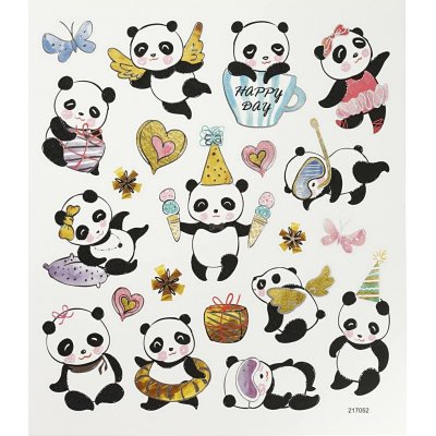 Klistremerker - pandaer