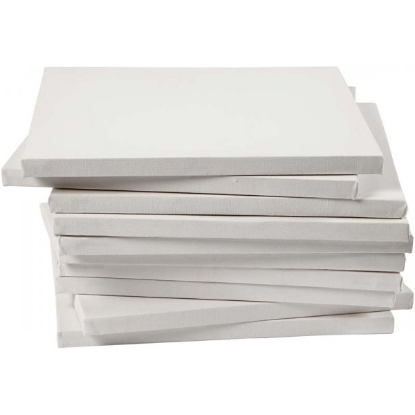 Målarduk - vit - 30 x 30 cm - 40 st Målarduk - vit - 30 x 30 cm - 40 st