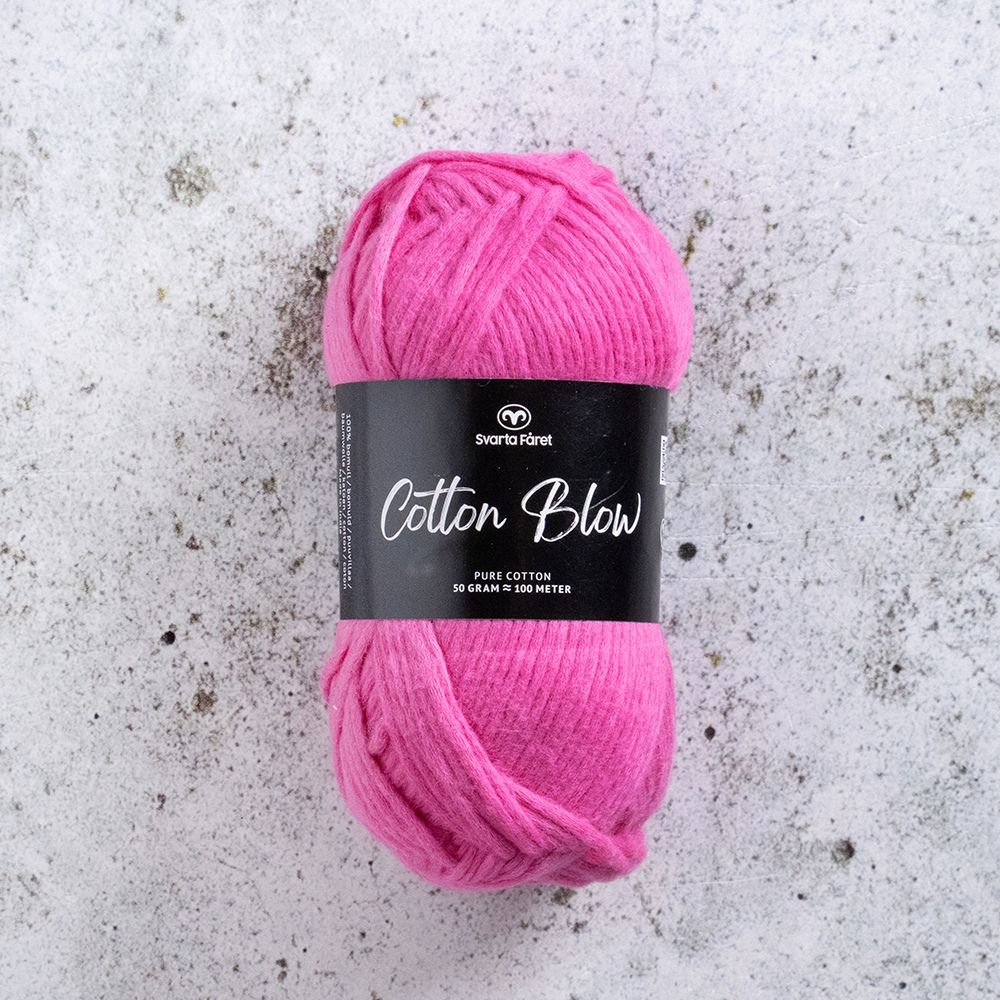 Cotton Blow 50g Pink Spritz - Bomullsgarn, Garn, Sticka & virka