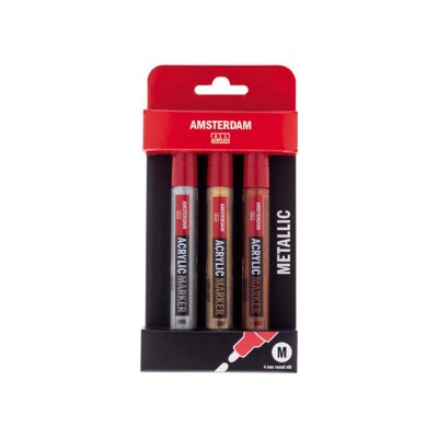 Amsterdam Marker Metallic - 3 penner