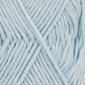 DROPS Cotton Light Uni Color garn - 50 g - Isblå (08)