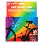 LED cykelbelysning ram 2 m RGB - batteridriven LED cykelbelysning ram 2 m RGB - batteridriven